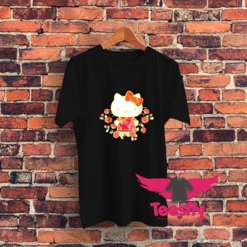 Funny Hello Kitty Happy Lunar New Year Graphic T Shirt