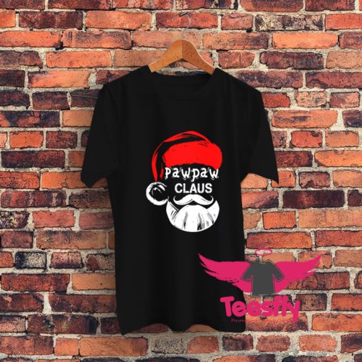 Funny Pawpaw Claus Christmas Grandpa Graphic T Shirt