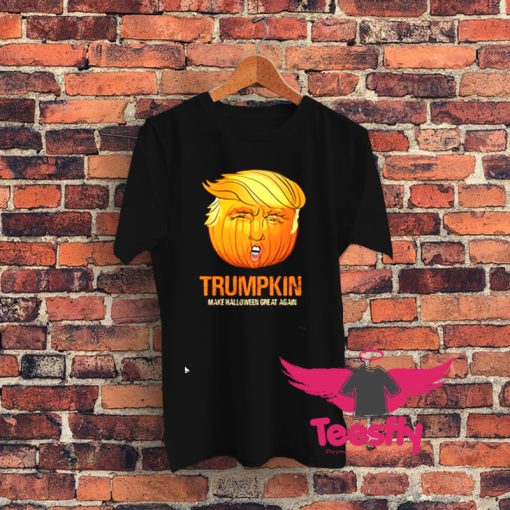 Funny TRUMP Halloween Trumpkin Graphic T Shirt