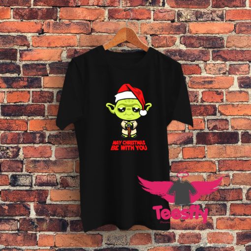 Funny Yoda May Christmas be with you Graphic T Shirt