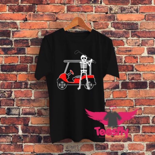 Golfer Skeleton Graphic T Shirt