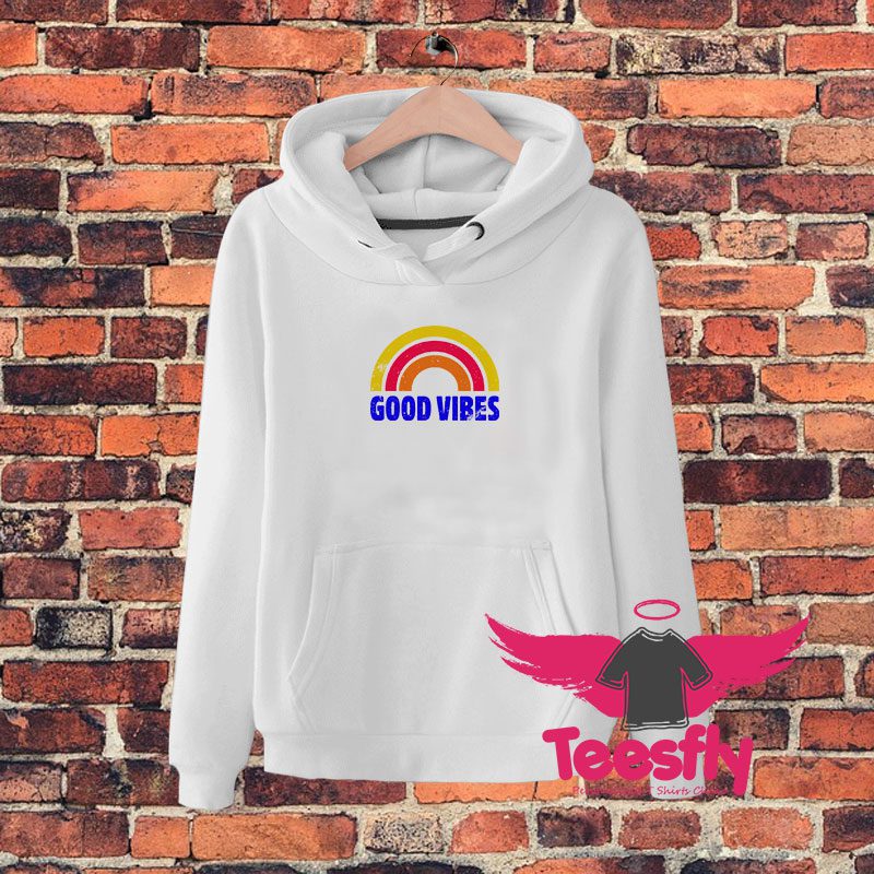 Good Vibes Rainbow Vintage Hoodie