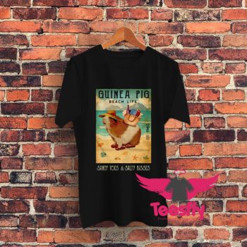 Guinea Pig Beach Life Graphic T Shirt