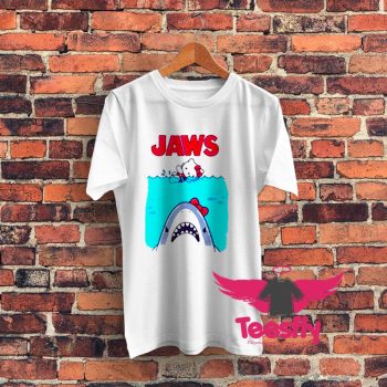 Hello Kitty Jaws Parody Graphic T Shirt