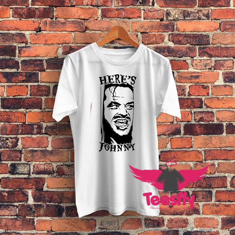 Heres Johnn 80s Movie Graphic T Shirt