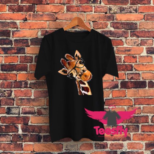 Hipster Good Time Giraffe Graphic T Shirt