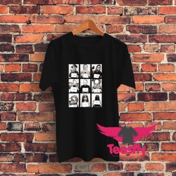 Horror Movies Killers Mugshot Year Of Appearance Graphic T Shirt