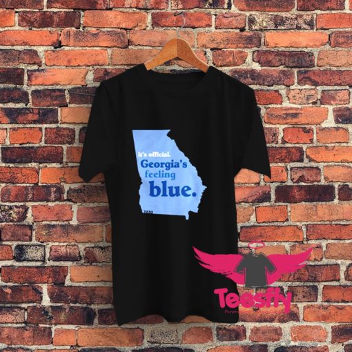 Its Official Georgias Feeling Blue 2020 Map Graphic T Shirt