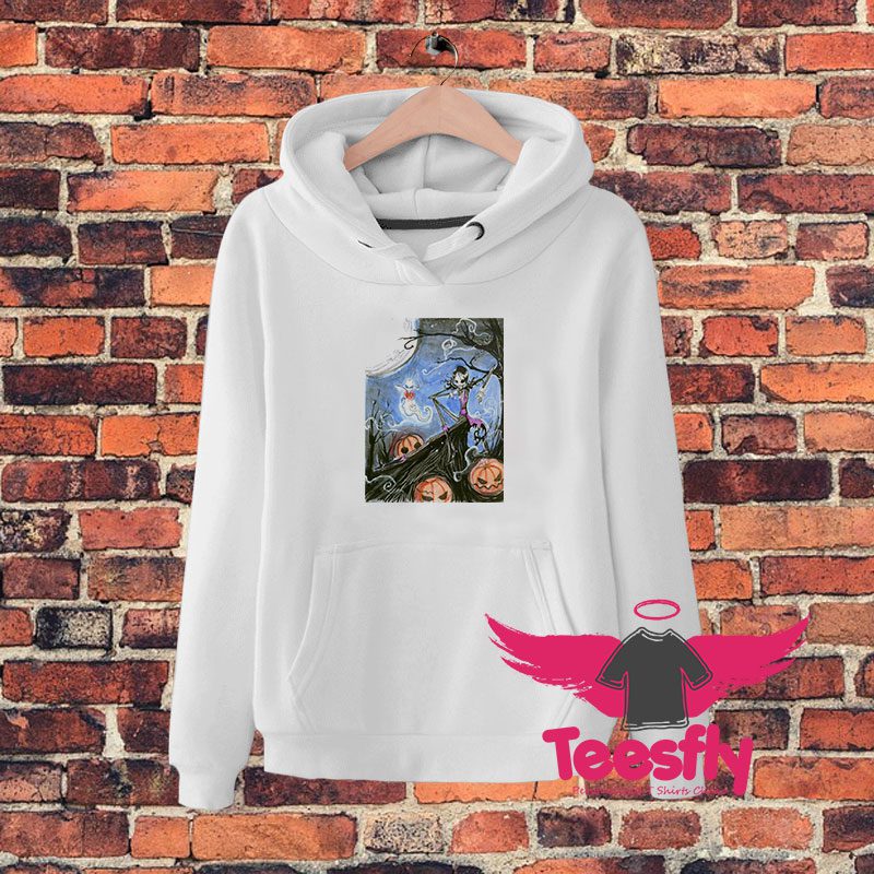John Skellington landscape Hoodie