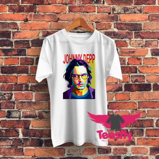 Johnny Depp colorful pop art portrait Graphic T Shirt