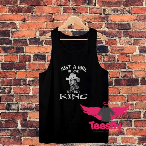 Just a girl in love with her King Unisex Tank Top