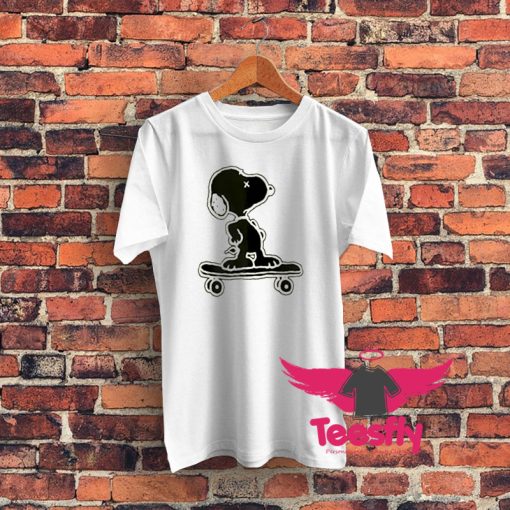 KAWS x Uniqlo x Snoopy Skateboarding Graphic T Shirt