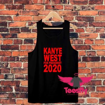 Kanye West For President Red Logo Unisex Tank Top