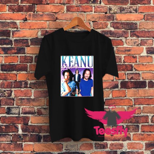 Keanu Reeves Homage Pop Culture Graphic T Shirt