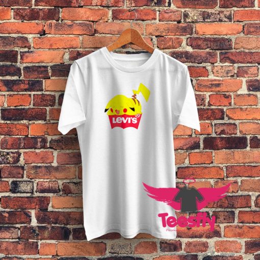 Levis x Pokemon Sleeping Pikachu Batwing Graphic T Shirt