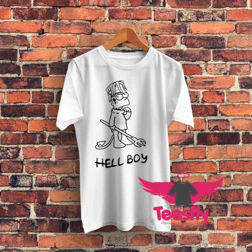 Lil Peep Bart Simpson Hell Boy Cute Graphic T Shirt