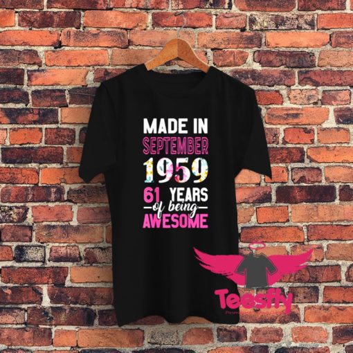 Made In September 1959 Graphic T Shirt