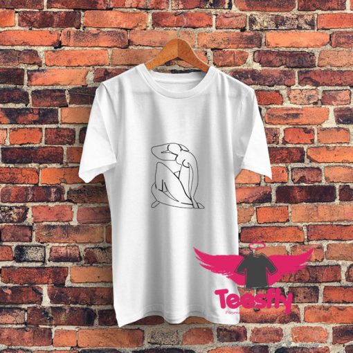 Matisse Inspired Line Art Graphic T Shirt