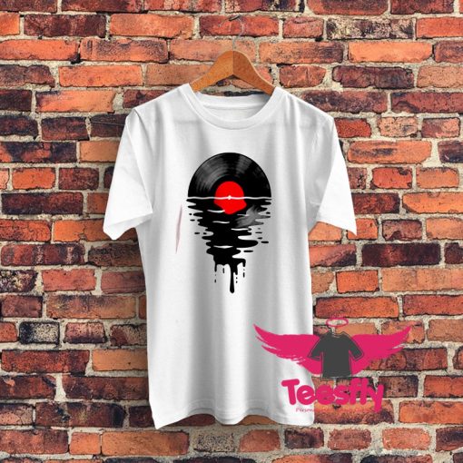 Melting Vinly Graphic Graphic T Shirt