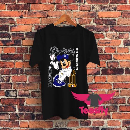Mickey Mouse LA Dodgers 2020 World Series Champions Graphic T Shirt