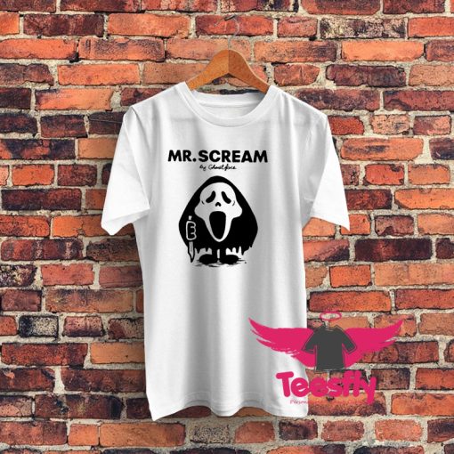 Mr Scream Ghostface Movie Halloween Graphic T Shirt