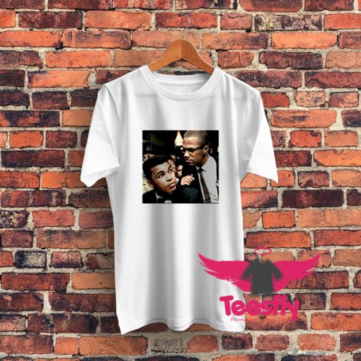 Muhammad Ali Cassius Clay Malcolm X Graphic T Shirt