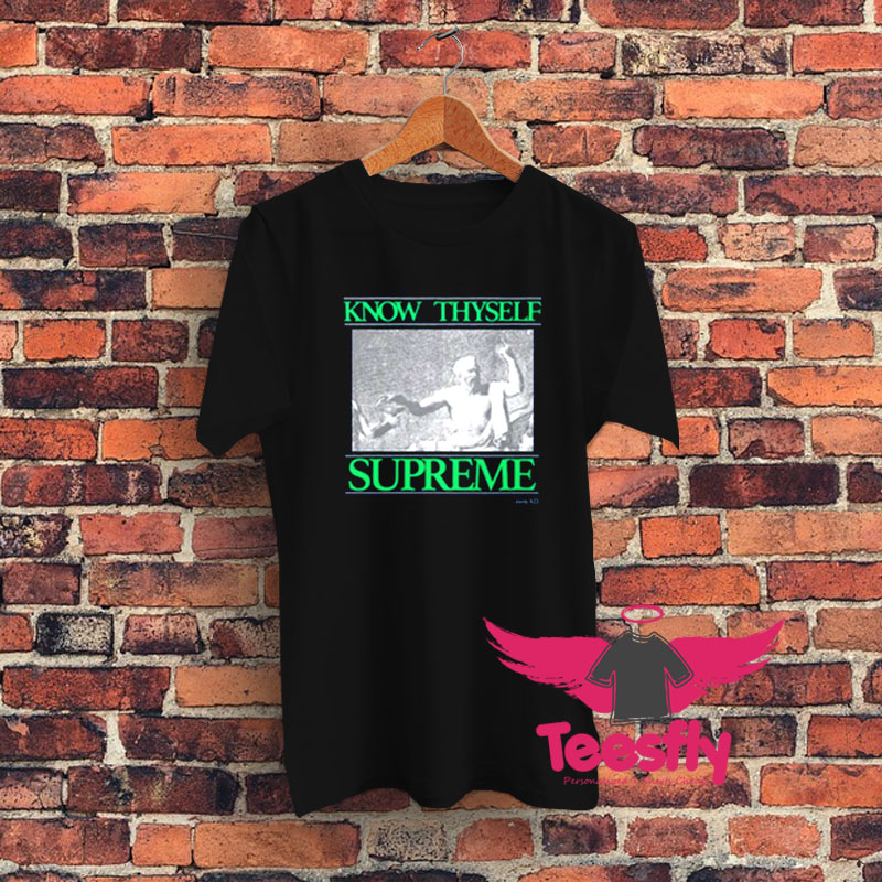 New Supreme Know Thyself Graphic T Shirt