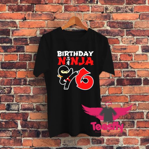 Ninja Birthday Graphic T Shirt
