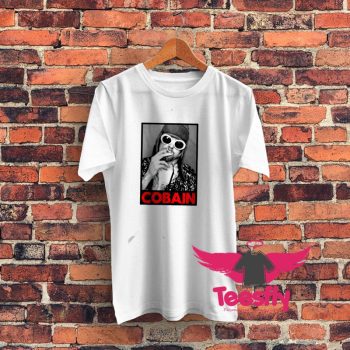 Nirvana Kurt Cobain Smoking Portrait Graphic T Shirt