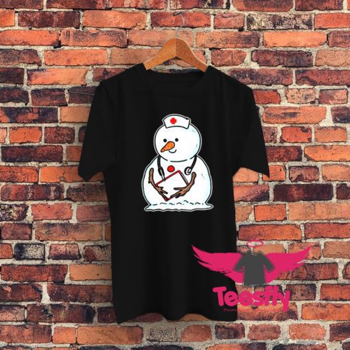 Nurse Snowman Graphic T Shirt