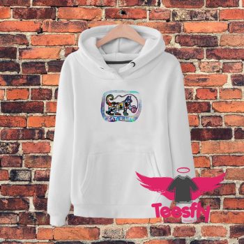 Playful Cat Life Silhouette Hoodie