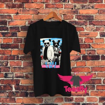 RIOT Society Cali VICE Men MED Party Bears Graphic T Shirt