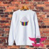 Rainbow Cupcake with Pink Frosting Sweatshirt