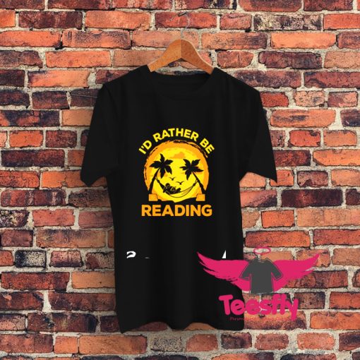 Reading Beach Summer Graphic T Shirt