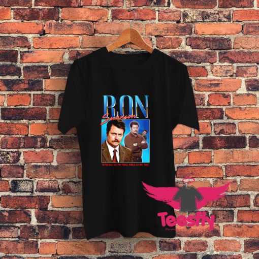 Ron Swanson Homage Graphic T Shirt