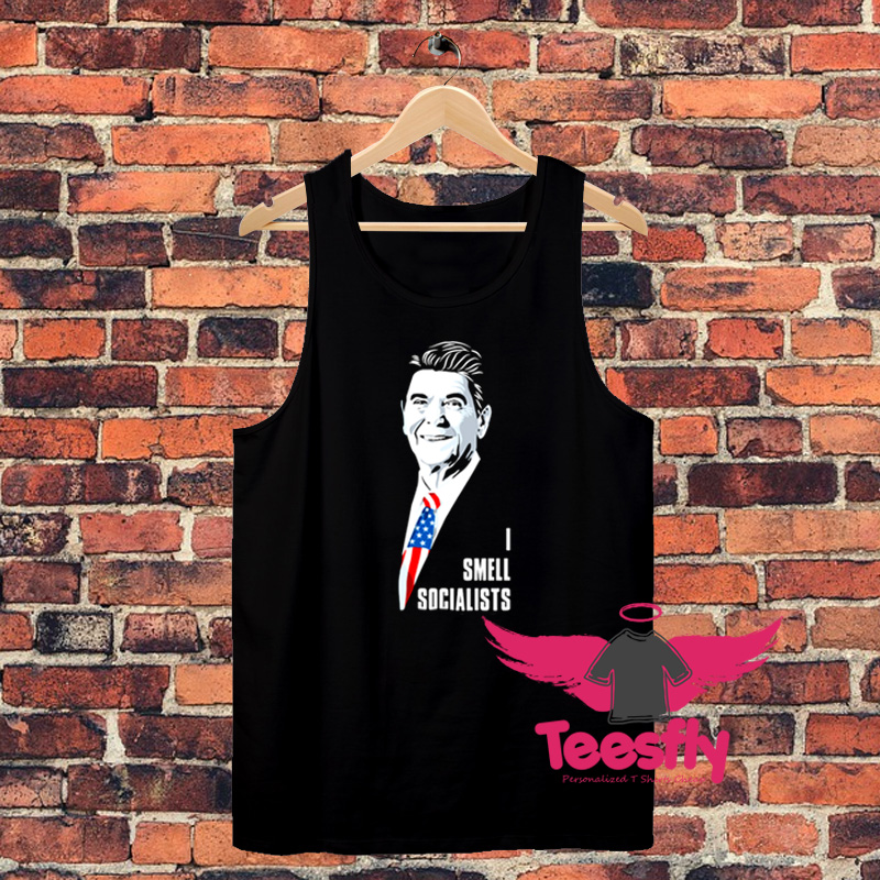Ronald Reagan I Smell Socialist Unisex Tank Top