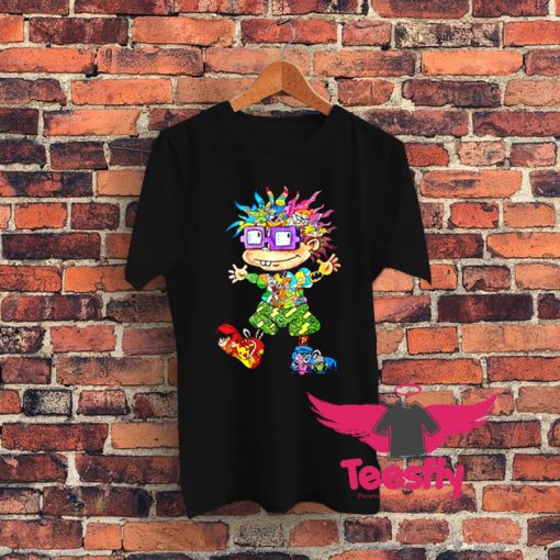 Rugrats Chuckie Finster All Cartoon Characters Graphic T Shirt