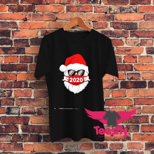 Santa Claus face mask 2020 Christmas Graphic T Shirt