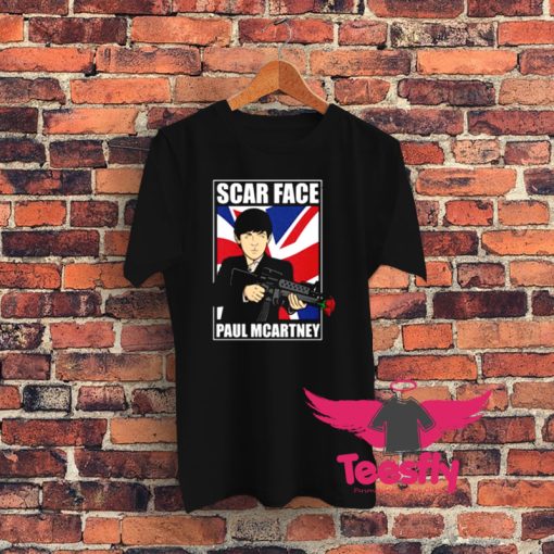 Scar Face Paul Mcartney Graphic T Shirt