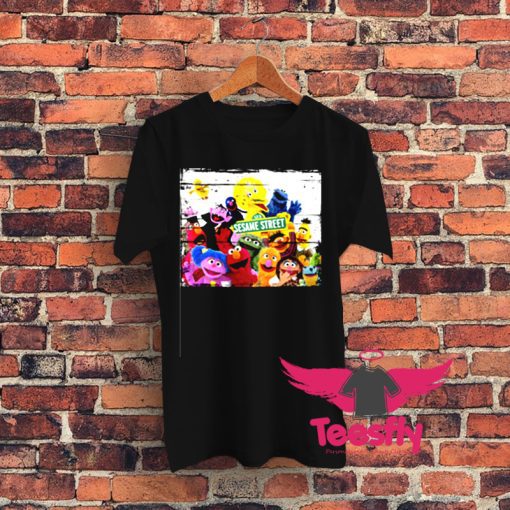 Sesame Street TV Show Poster Graphic T Shirt