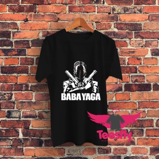 Shadow John Wick Dual Handguns The Babayaga Graphic T Shirt