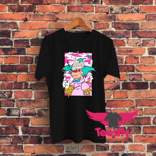 Simpsons Krusty The Clown With An Arrow Graphic T Shirt