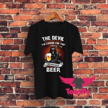 Skull Devil Larger Alcohol Biker Graphic T Shirt
