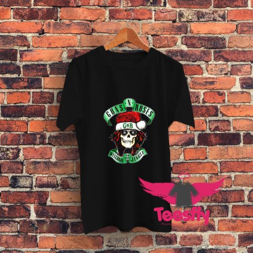 Skull Santa Guns N Roses Graphic T Shirt