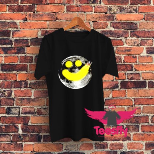 Smiley Face Happy Moon Graphic T Shirt