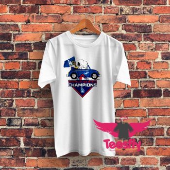 Snoopy And Woodstock LA Dodgers Graphic T Shirt