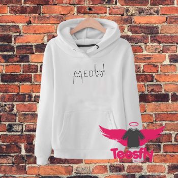 Street Letter MEOW Cat Hoodie