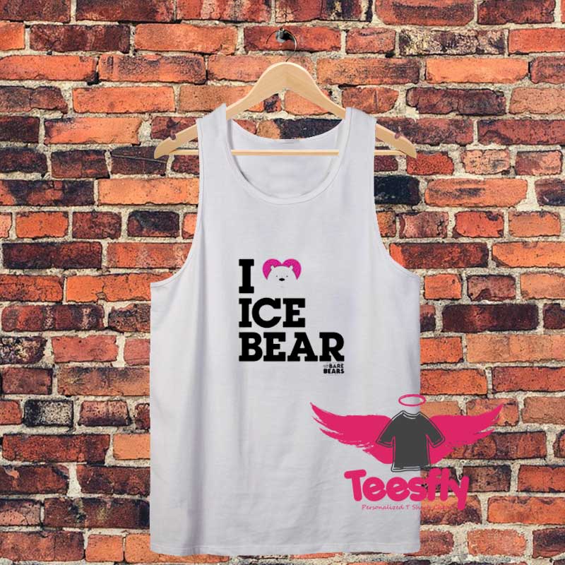 We Bare Bears Heart Ice Bear Unisex Tank Top
