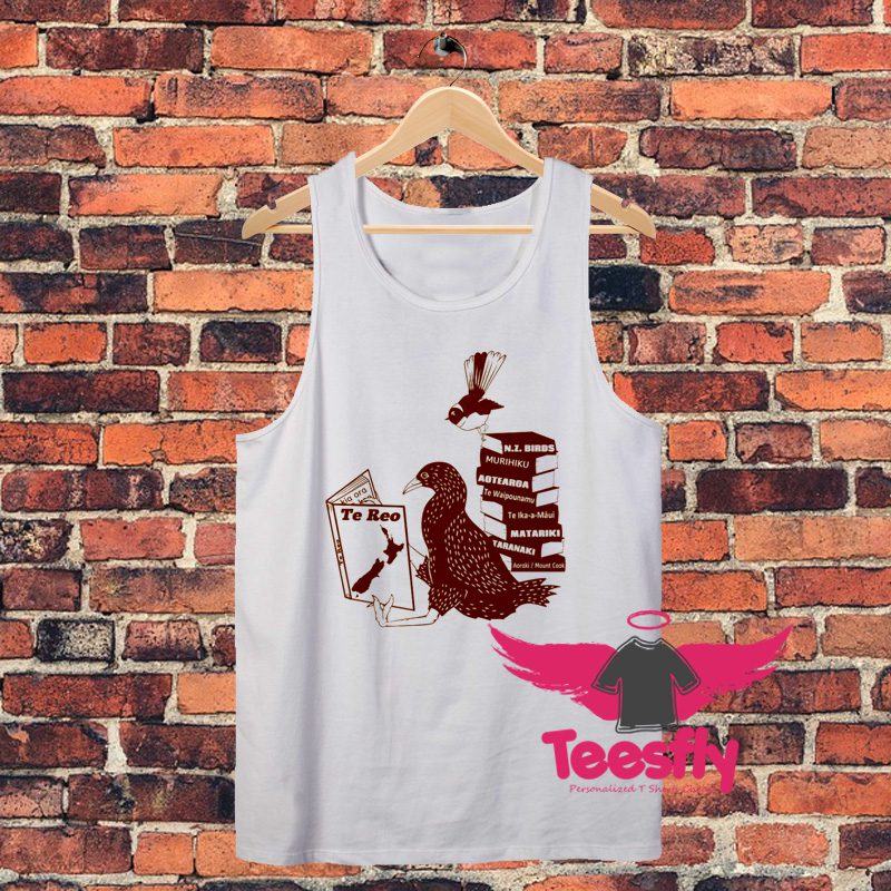 Weka and Fantail NZ birds Unisex Tank Top
