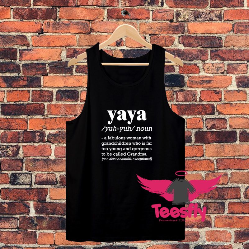 Yaya Definition Mothers Day Unisex Tank Top